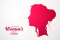 Happy women`s day celebrations concept card design Royalty Free Stock Photo