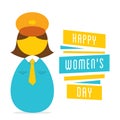 Happy women,s day design Royalty Free Stock Photo