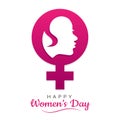 Happy women`s day, International womens day poster, vector illustration