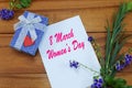 Happy Women`s Day March 8, congratulations on March 8,