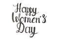 Happy womens day calligraphy noTE