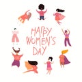 Happy womens day card Royalty Free Stock Photo