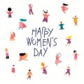 Happy womens day card Royalty Free Stock Photo