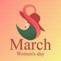 happy womens day design, vector illustration eps10 graphic