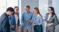 Happy work team during break time in office Royalty Free Stock Photo