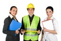 Happy workers Royalty Free Stock Photo