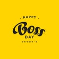 Happy World Boss Day Vector Template Design Illustration Royalty Free Stock Photo