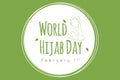 Happy World Hijab Day Banner Design