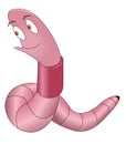 Happy worm Royalty Free Stock Photo