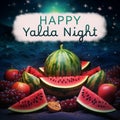 Happy Yalda Night Card