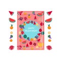HAPPY YALDA NIGHT vector illustration Royalty Free Stock Photo