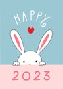 Happy 2023 Year of the Cute Rabbit