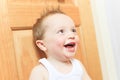 Happy 2 years old baby boy. Kid is smiling Royalty Free Stock Photo