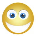 Happy yellow emoticon