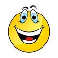 Happy yellow smile face Royalty Free Stock Photo