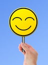 Happy yellow smile face Royalty Free Stock Photo