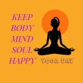 Happy yoga day wishes or greeting