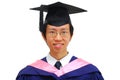 Happy, young Asian student graduate Royalty Free Stock Photo