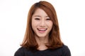 Happy young Asian woman close up shot. Royalty Free Stock Photo