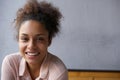 Happy young black woman smiling Royalty Free Stock Photo