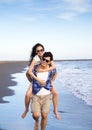 Happy young couple enjoying summer vacation Royalty Free Stock Photo