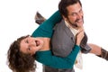 Happy Young Couple - goofing off Royalty Free Stock Photo