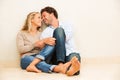 Happy young couple at home Royalty Free Stock Photo