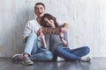 Beautiful couple at home Royalty Free Stock Photo