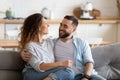 Happy young couple of man and woman embracing. Royalty Free Stock Photo