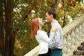 Happy young couple outdoor Royalty Free Stock Photo