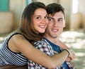 Happy young couple outdoor Royalty Free Stock Photo