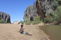 Happy young Indigenous Australian man in Kimberley Western Australia