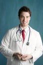 Happy young male doctor man smile handsome Royalty Free Stock Photo