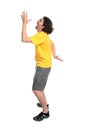 Happy young man dancing Royalty Free Stock Photo