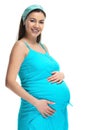 Happy young pregnant woman Royalty Free Stock Photo