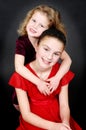 Happy young sisters Royalty Free Stock Photo