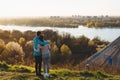 Happy young sporty couple sharing romantic moments Royalty Free Stock Photo