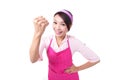 Happy young woman housewife mother Royalty Free Stock Photo