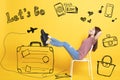 young Woman with Summer Holiday Travel Concept Royalty Free Stock Photo