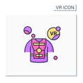 Haptic suit color icon
