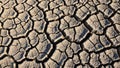 Haracteristic of a dried clay or mud landscape typically found Royalty Free Stock Photo