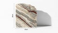 Haracteristic veining of marble this piece highlights the natural aesthetic Royalty Free Stock Photo