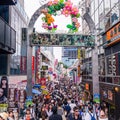 Harajuku Crowds in Tokyo Japan