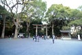 HARAJUKU,TOKYO - NOVEMBER 20: People visiting Meiji Jingu Shrine