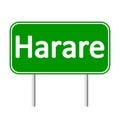 Harare road sign.