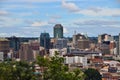 Harare Zimbabwe panoramic view of downtown buildings Royalty Free Stock Photo