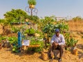 Harare, Zimbabwe, October 10, 2015: Entrant fot a Sustainable Food Growing Competition. Royalty Free Stock Photo