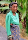 Senior female villager in the Harau Valley