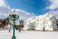 Harbin, China - February 2013: International Snow Sculpture Art Expo