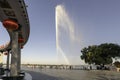 Harbin stalin park fountain evening people monument